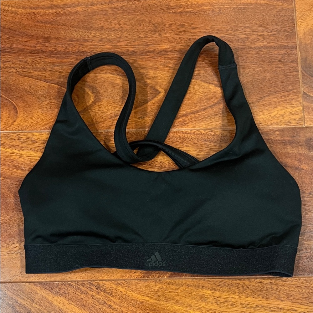 Adidas Women's Sleek Black Sports Bra